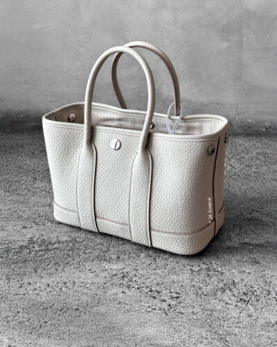 Hermes Garden Party Beton Negonda leather and Palladium Hardware