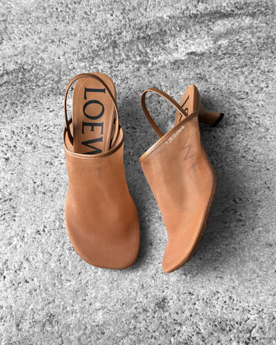 Loewe Petal Slingback heel sandal in mesh size36