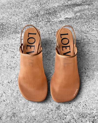 Loewe Petal Slingback heel sandal in mesh size36