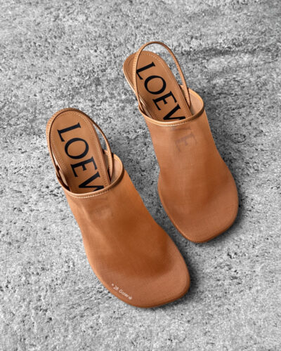 Loewe Petal Slingback heel sandal in mesh size36