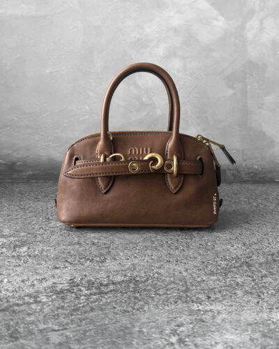 Miumiu Mini Oak Aventure Nappa Leather Bag