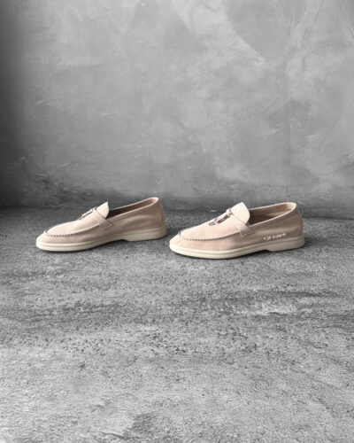 Loro Piana Pink Sand Summer Charms Walk Loafer