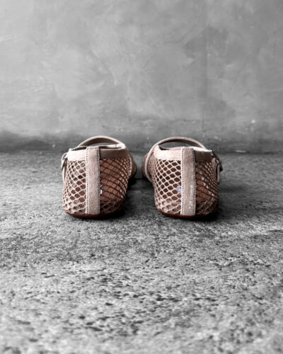 Alaïa Nude Suede Ballet Flats, size 37. Elegant and timeless design crafted in soft suede for versatile everyday wear.