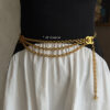 Chanel Coco Mark Vintage Gold Plated Chain Belt