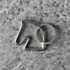 Hermes Cheval Key Ring in Silver Metal (1)