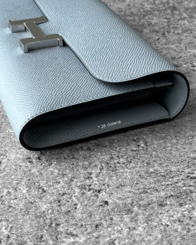 Hermes Gris Pantin Constance To Go Wallet in Palladium Hardware