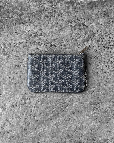 Goyard Grey Senat Nano Key Pouch with Ring
