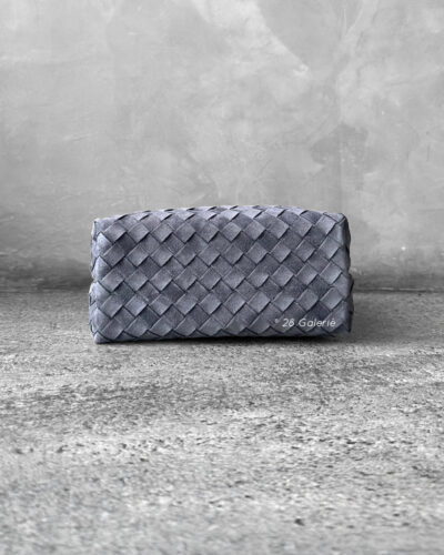 Bottega Veneta Suede Graphite Grey Small Andiamo Top Handle Bag