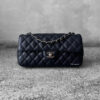 Chanel Black East West Flap in Caviar leather and Silver Hardware