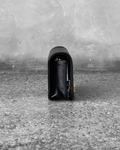 Chanel Black Micro Le Boy Belt Bag in Caviar Leather and Silver Hardware