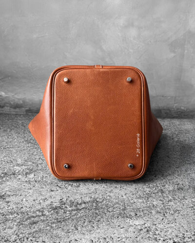 Hermes Barenia Picotin Clemence Leather and Silver Hardware