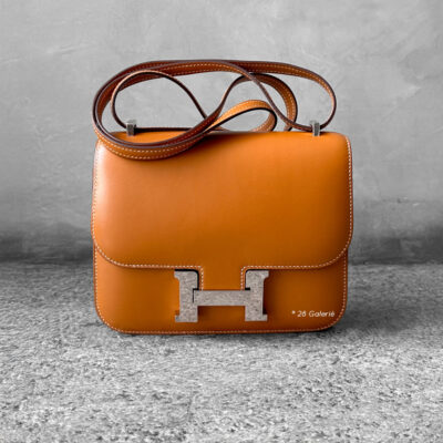 Hermes Gold Constance 18 Epsom Leather and Palladium Hardware