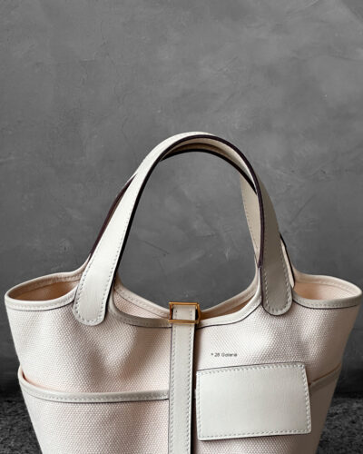 Hermes Nata Picotin 18 Cargo Swift/tToile Canvas and Gold Hardware