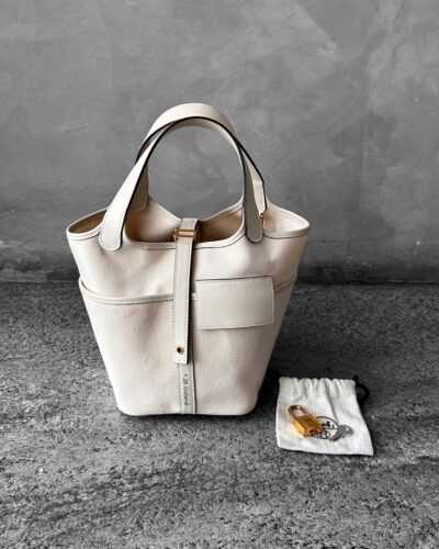 Hermes Nata Picotin 18 Cargo Swift/tToile Canvas and Gold Hardware