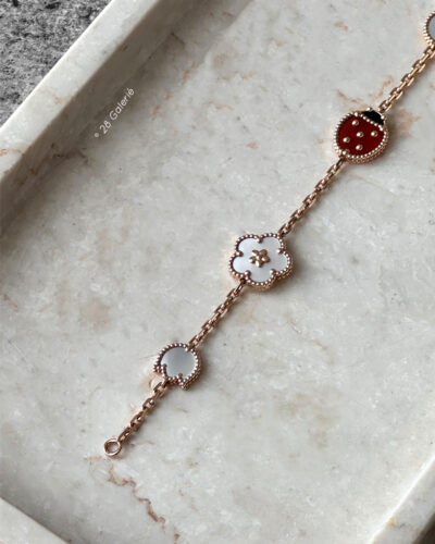 Van Cleef & Arpels Lucky Spring Bracelet 18k Rose Gold Hardware