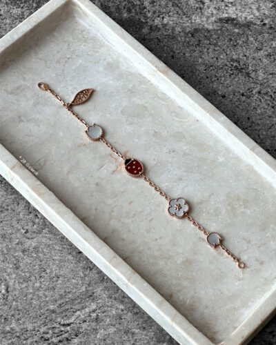 Van Cleef & Arpels Lucky Spring Bracelet 18k Rose Gold Hardware