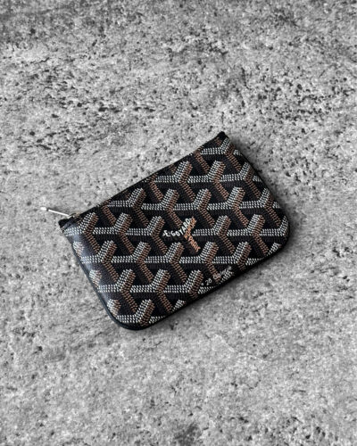 Goyard BlackTan Senat Nano Key Pouch