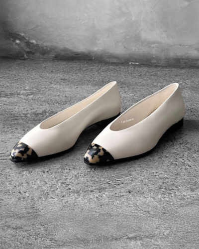 Loro Piana Dark Tortoise Rebecca Ballet Flats 36EU