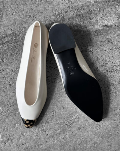 Loro Piana Dark Tortoise Rebecca Ballet Flats 36EU