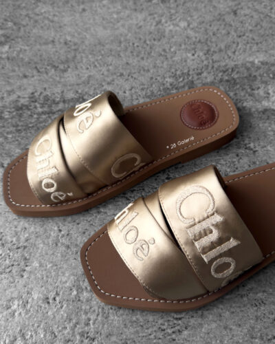 Chloe Light Sand Woody Mule