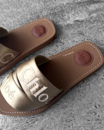 Chloe Light Sand Woody Mule