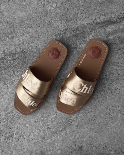 Chloe Light Sand Woody Mule