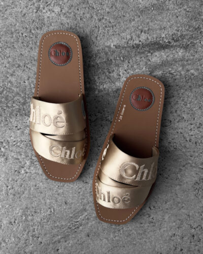 Chloe Light Sand Woody Mule