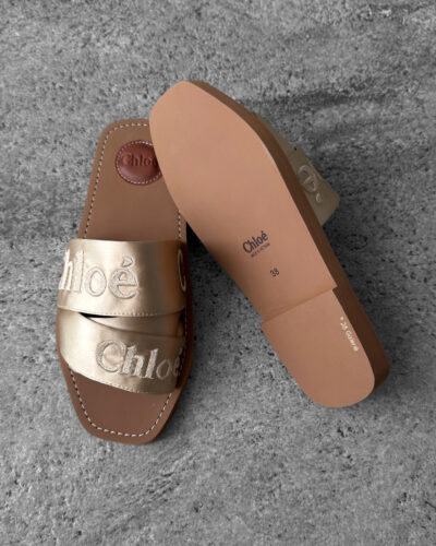 Chloe Light Sand Woody Mule