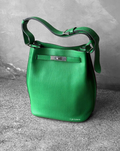 Hermes Bamboo So Kelly 22 in Togo Calfskin Leather & Palladium Hardware