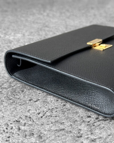 Hermès Silk’In Compact Wallet, Bordeaux Epsom leather wallet, Hermès zip wallet palladium hardware, luxury compact wallet, designer leather wallet Hermès
