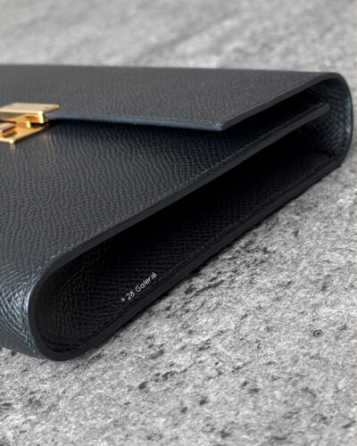 Hermès Silk’In Compact Wallet, Bordeaux Epsom leather wallet, Hermès zip wallet palladium hardware, luxury compact wallet, designer leather wallet Hermès