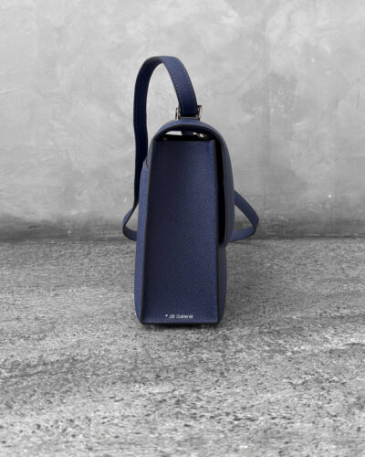 Hermes Blue Encre Verrou in Epsom Leather & Palladium Hardware