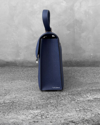 Hermes Blue Encre Verrou in Epsom Leather & Palladium Hardware