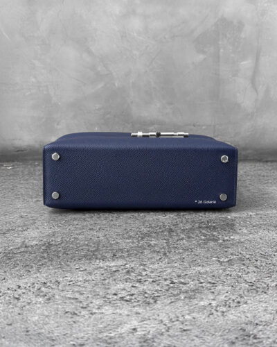 Hermes Blue Encre Verrou in Epsom Leather & Palladium Hardware