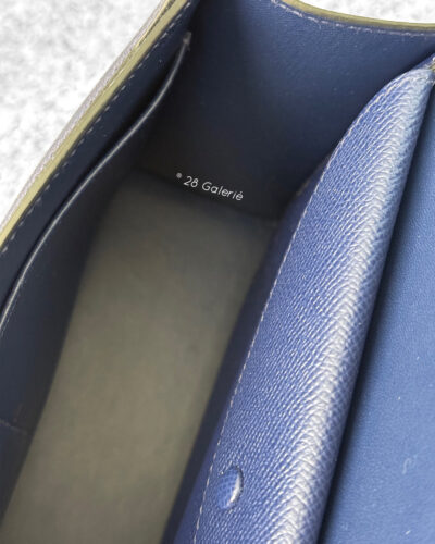 Hermes Blue Encre Verrou in Epsom Leather & Palladium Hardware