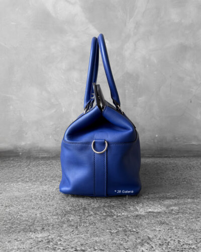 Hermes Blue Toolbox 20 in Evercolor Leather and Palladium Hardware