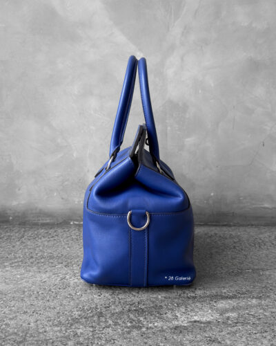 Hermes Blue Toolbox 20 in Evercolor Leather and Palladium Hardware