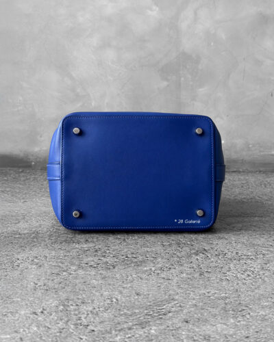 Hermes Blue Toolbox 20 in Evercolor Leather and Palladium Hardware