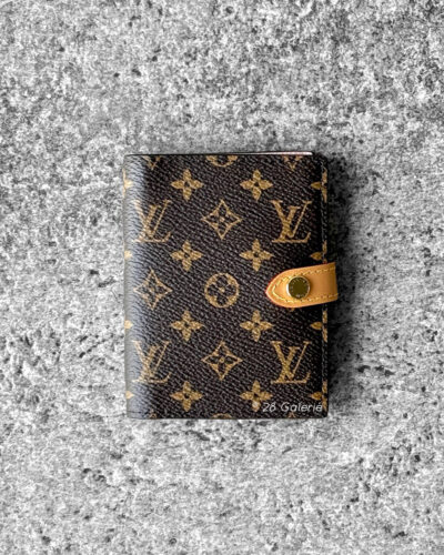 Louis Vuitton Mattifying Paper Case in Monogram Canvas & Gold Hardware