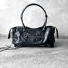 Balenciaga Le City Black East West in Arena Lambskin & Brass Hardware
