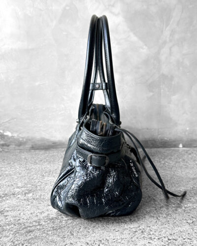 Balenciaga Le City Black East West in Arena Lambskin & Brass Hardware