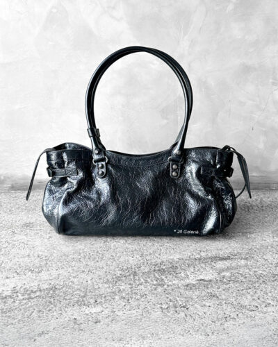 Balenciaga Le City Black East West in Arena Lambskin & Brass Hardware