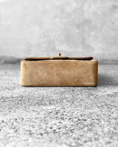Chanel Vintage Small Diana Suede Flap Bag & Gold Hardware