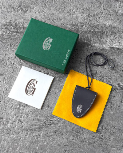 Goyard Grey Croc Universal Bag Clip