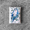 Hermès Spring Owl Mauve Pale Calvi Duo Card Holder in calfskin leather with palladium hardware offers compact luxury, elegant style, and everyday functionality.