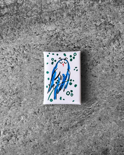 Hermes Spring Owl Mauve Pale Calvi Duo Compact Card Holder in Calfskin Leather & Palladium Hardware