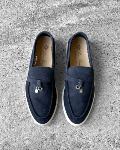 Loro Piana Black Summer Charm Loafers