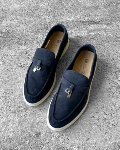 Loro Piana Black Summer Charm Loafers
