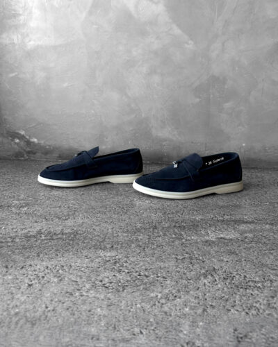 Loro Piana Black Summer Charm Loafers
