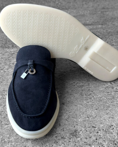 Loro Piana Black Summer Charm Loafers